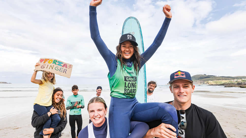 Edouard Delpero e Ginger Caimi proclámanse campións do GADIS Longboard Pro Ferrol