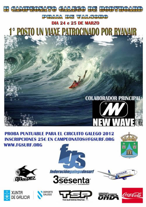 2ª Proba do Circuito Galego Open de Bodyboard - Valcobo - 24 e 25 Marzo