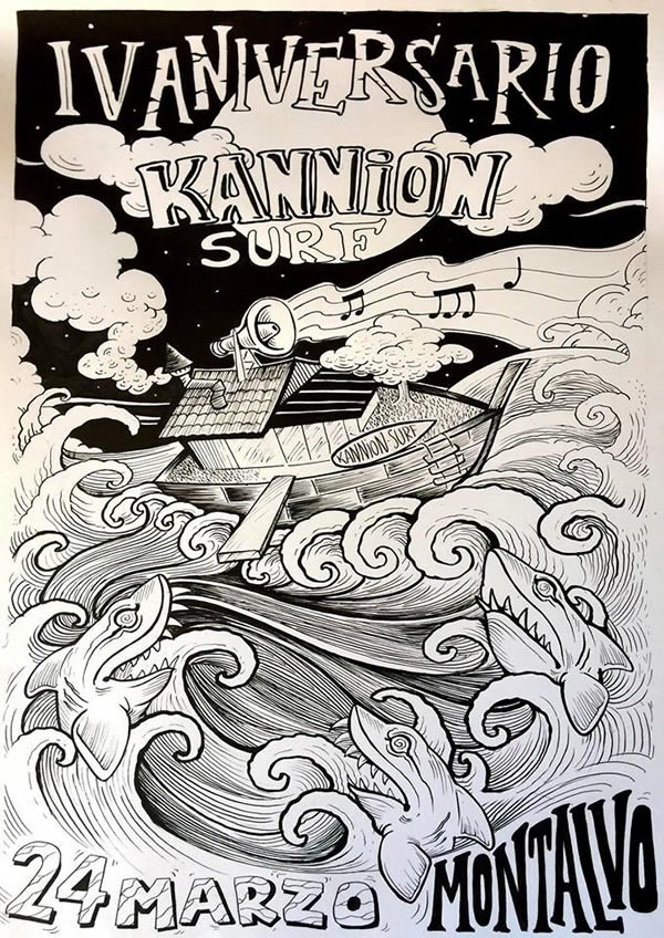 Festa 4º Aniversario Kannion Surf - 24 de Marzo