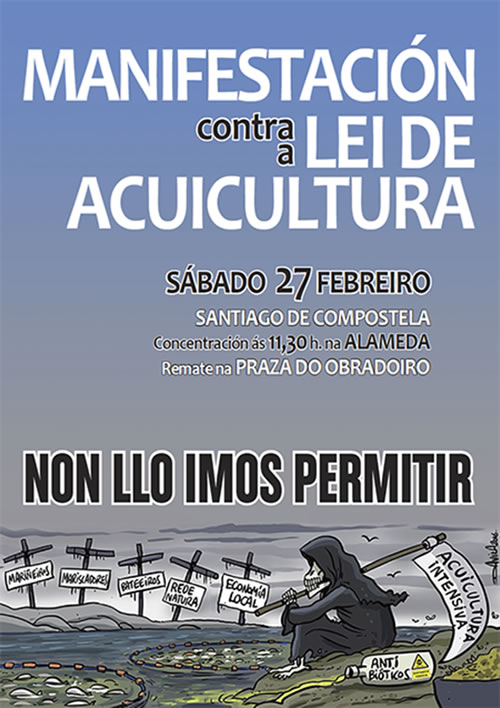 Manifestación contra a nova Lei de Acuicultura - 27 de Febreiro en Compostela