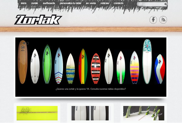 Nova web de Zorlak Surfboards!