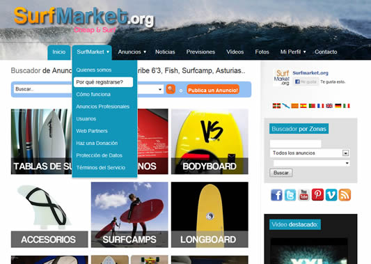 Surfmarket.org estrea nova imaxe web!