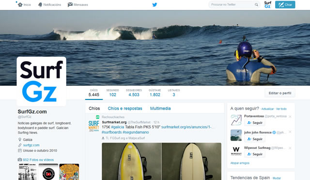 Twitter Surf Galicia