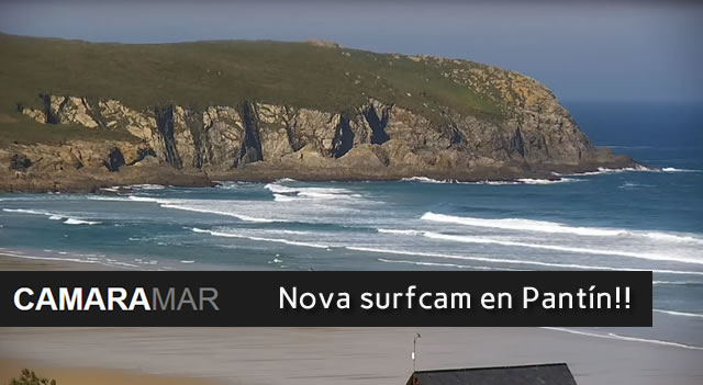 Nova surfcam en Pantín grazas a Camaramar.com