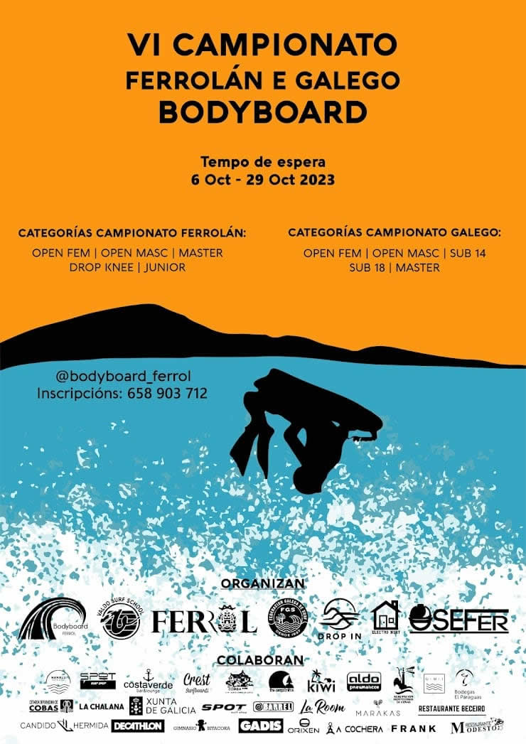 Presentado o VI Campionato Ferrolán de Bodyboard