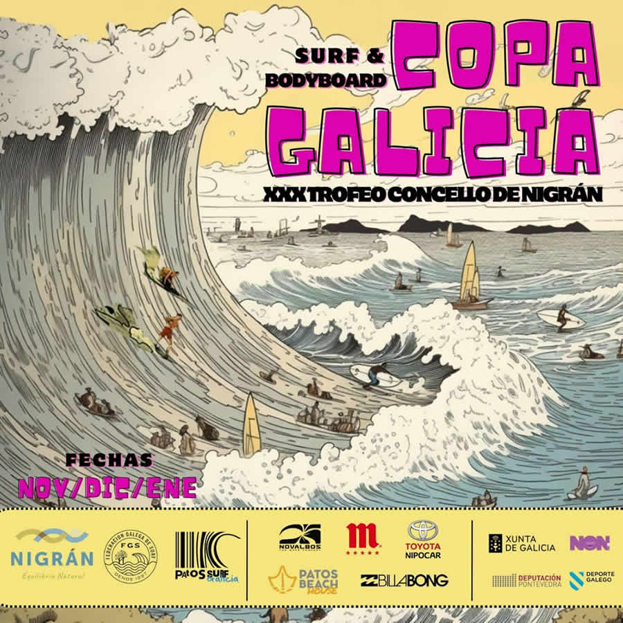 Convocada a Copa Galicia de Surf 2023 en Patos