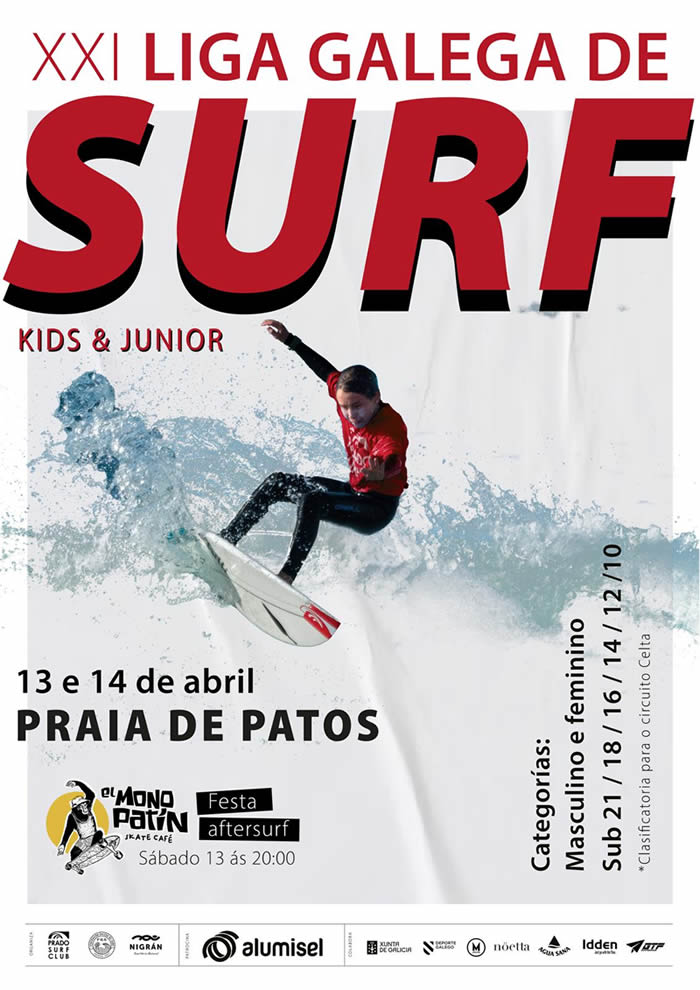 Comeza a XXI Liga Galega de Surf Kids e Xuvenil en Patos