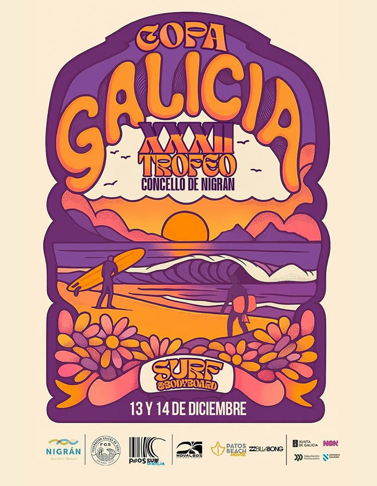 Convocada a Copa Galicia de Surf este domingo en Patos