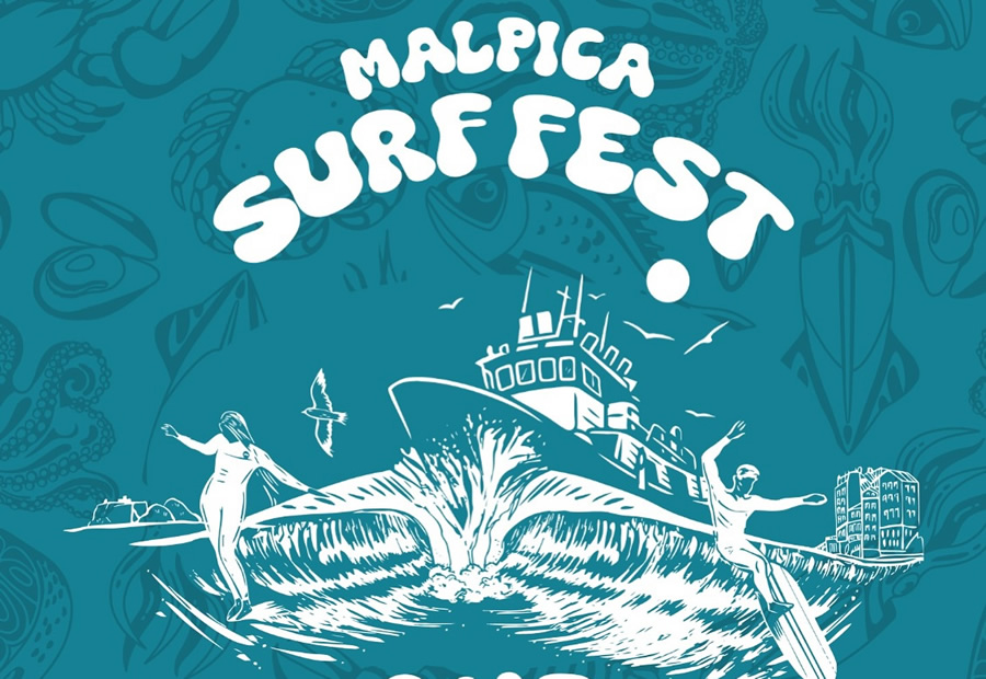 Todo preparado para o Malpica Surf Fest 2025