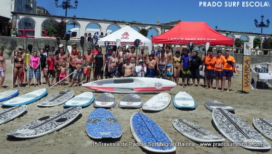 Exito total na 1ª Travesía de Paddle Surf Nigrán - Baiona