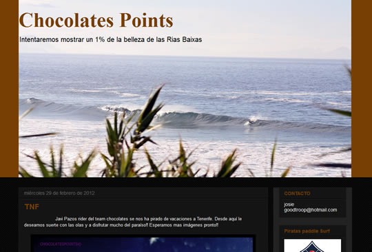Chocolates Points: novo blog nas Rías Baixas