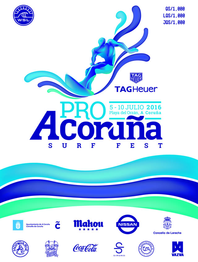 Arranca o Pro A Coruña Surf Fest do 5 ao 10 de Xullo 