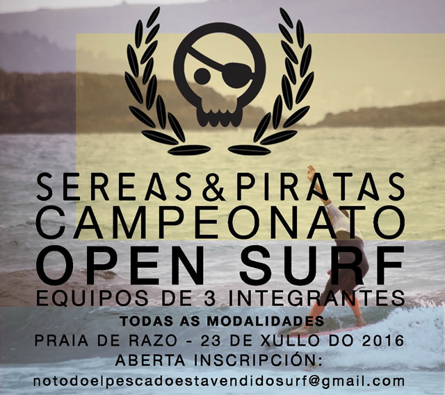 Campionato Open Surf Sereas & Piratas - 23 de Xullo